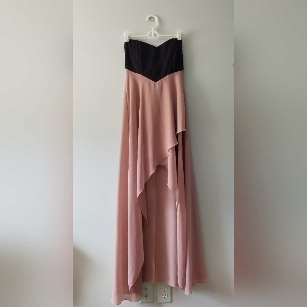 Strapless High-Low Dress